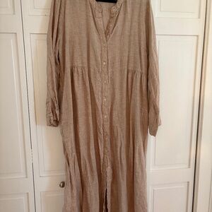 Tuckernuck linen shirt dress XXXL